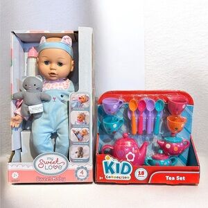 My Sweet Love Baby Dolls and Tea Set NEW